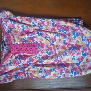 Colorful Floral Kids Dress